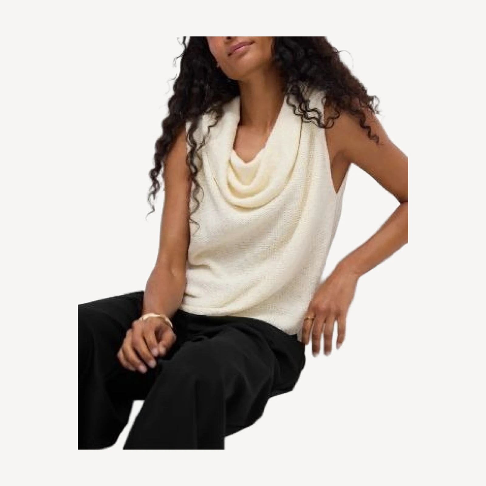 Eileen Fisher Drape Neck Vest