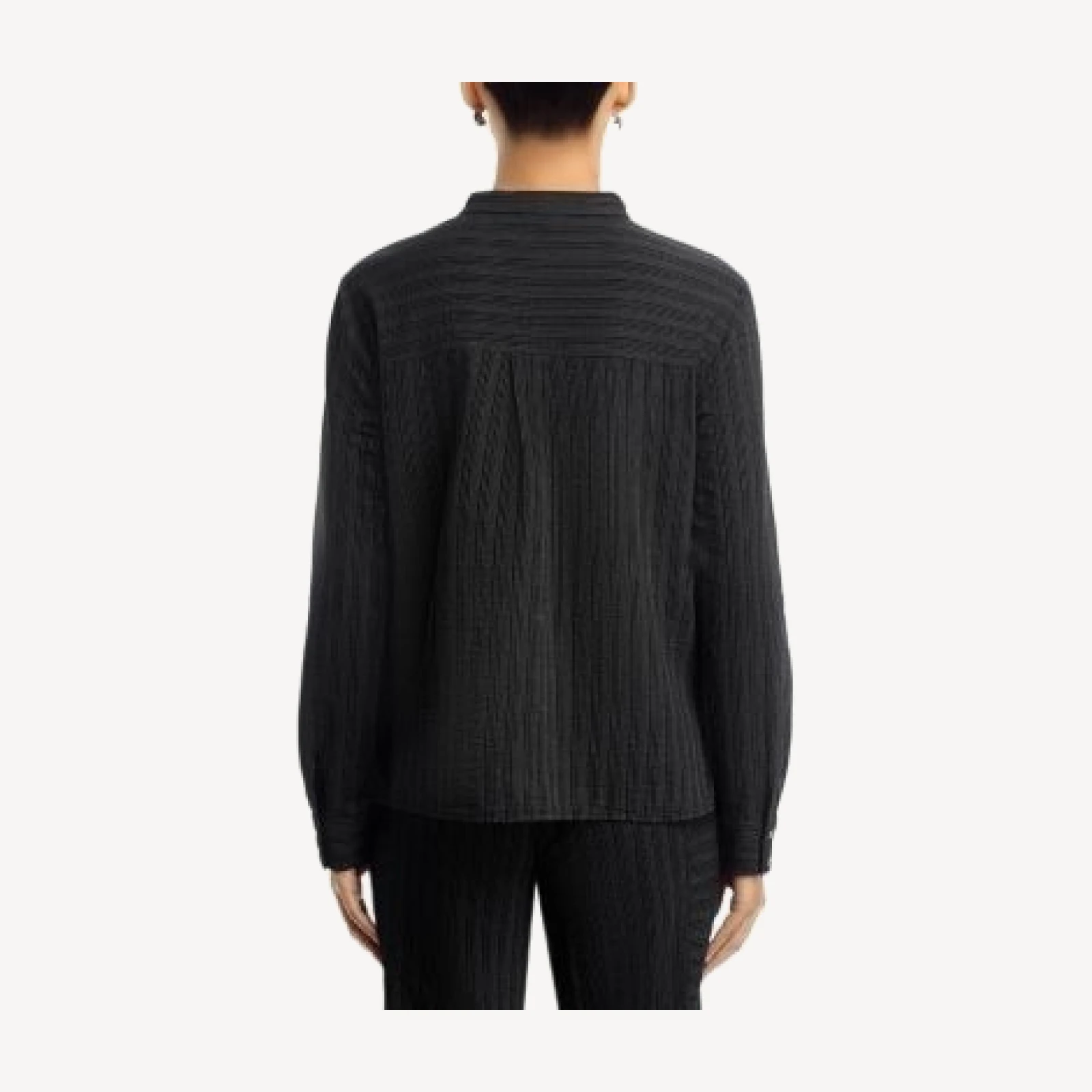 Eileen Fisher Mandarin Collar Top