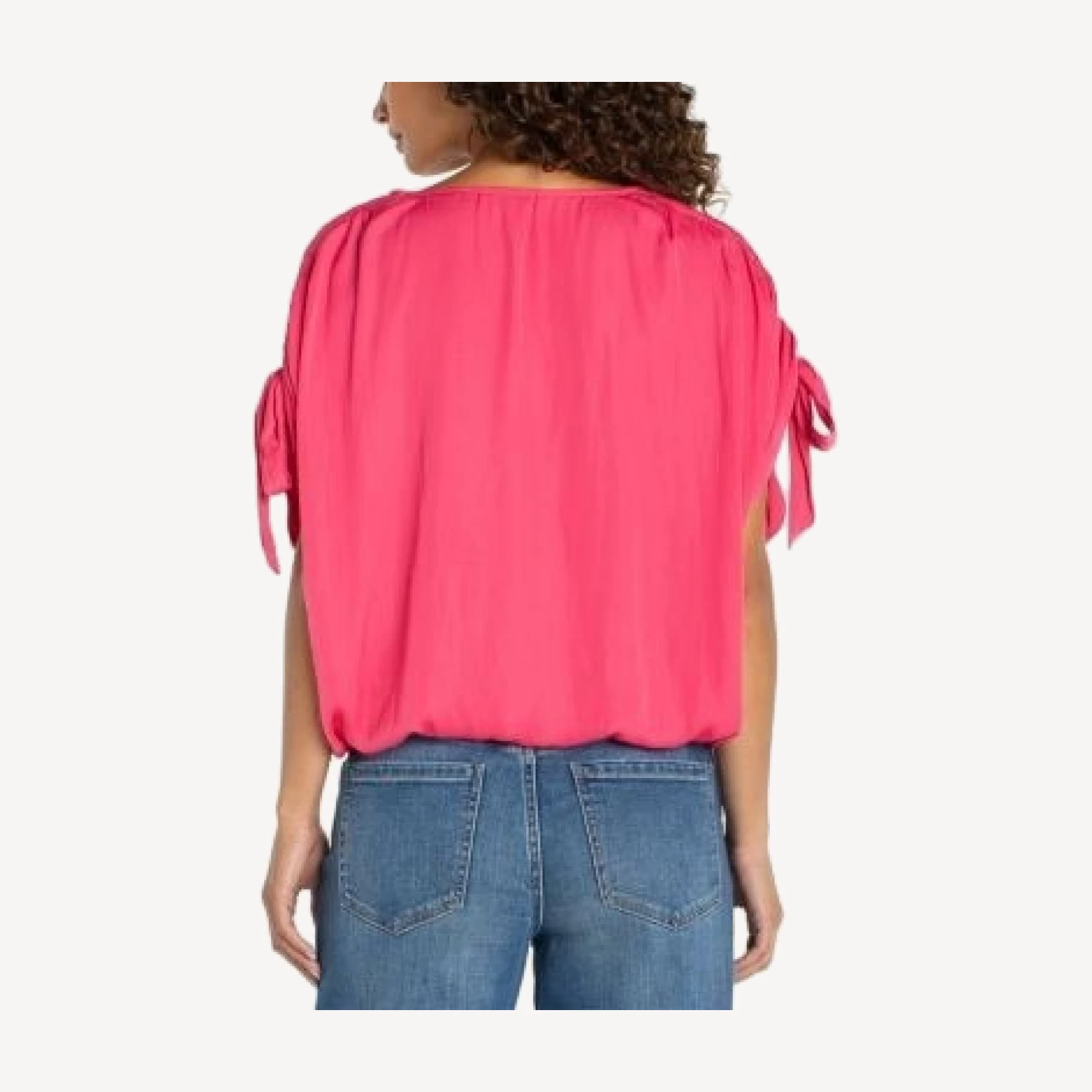 Liverpool Los Angeles Dolman Sleeve V Neck Woven Top