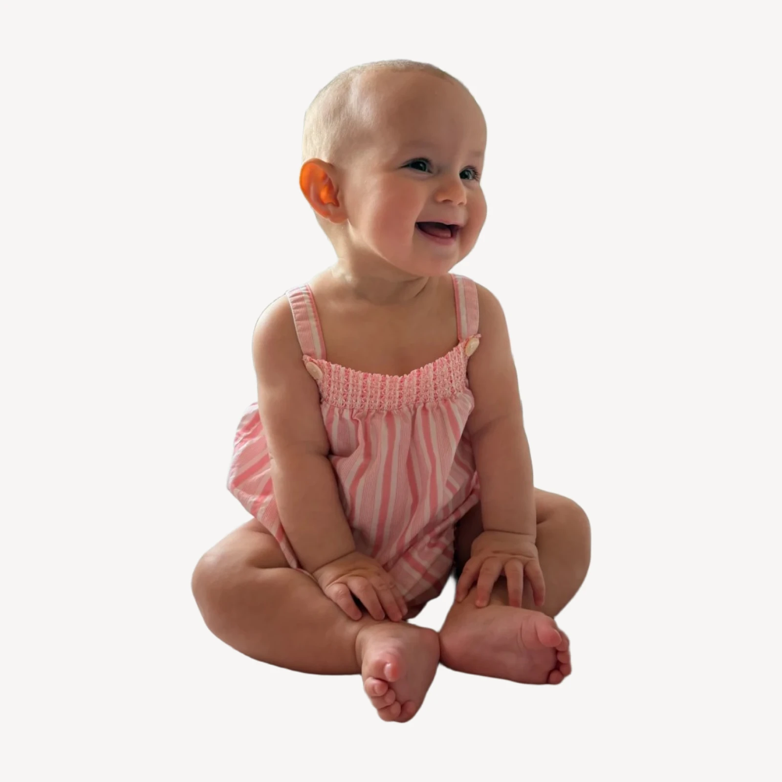 The Baby Arlo Bubble - Pink Variegated Stripe