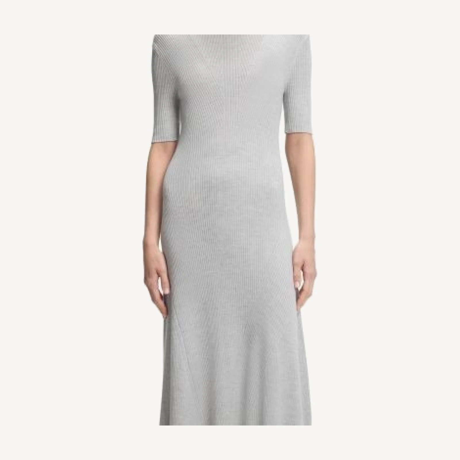 Boss Farie Ribbed Half Sleeve Dress