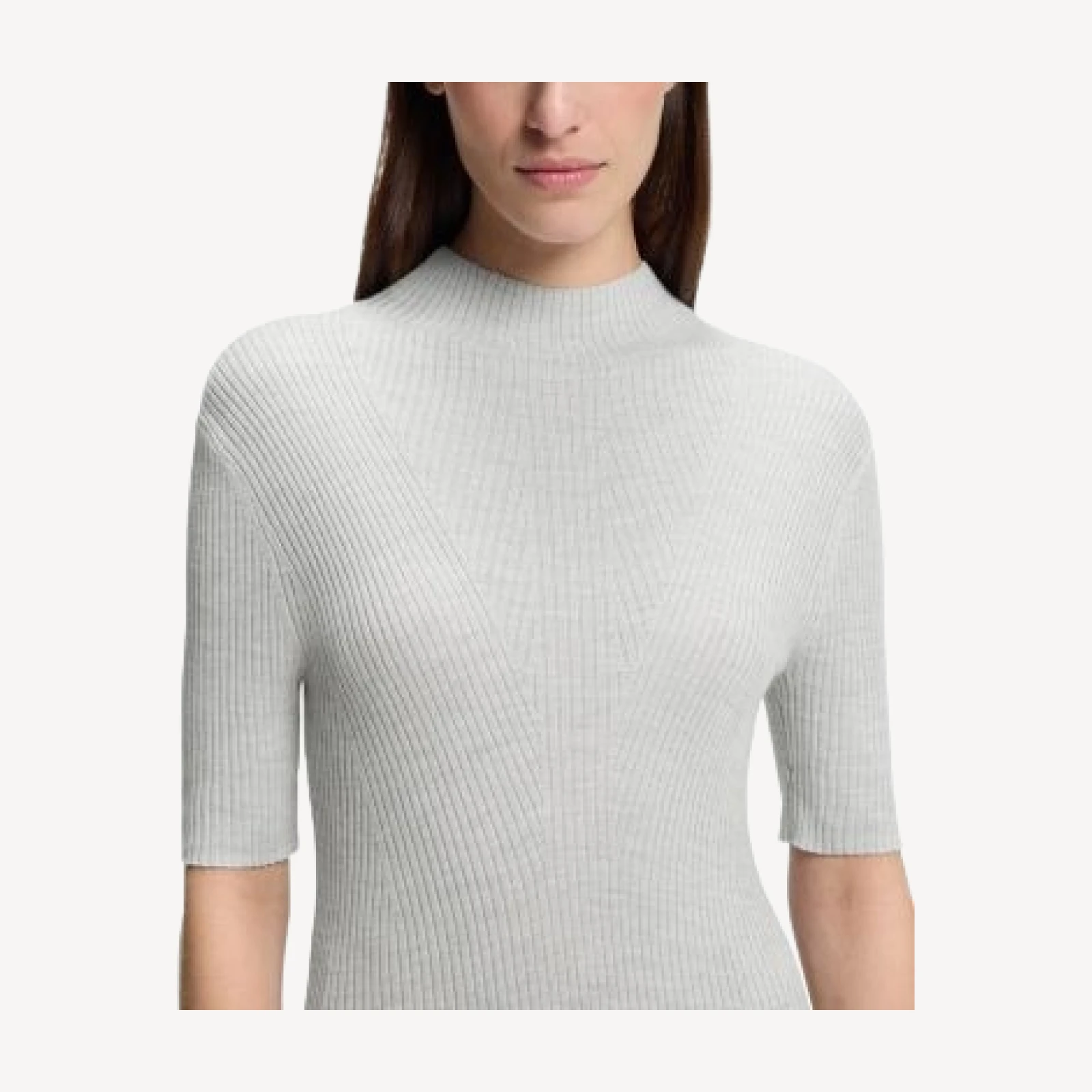 Boss Farie Ribbed Half Sleeve Dress