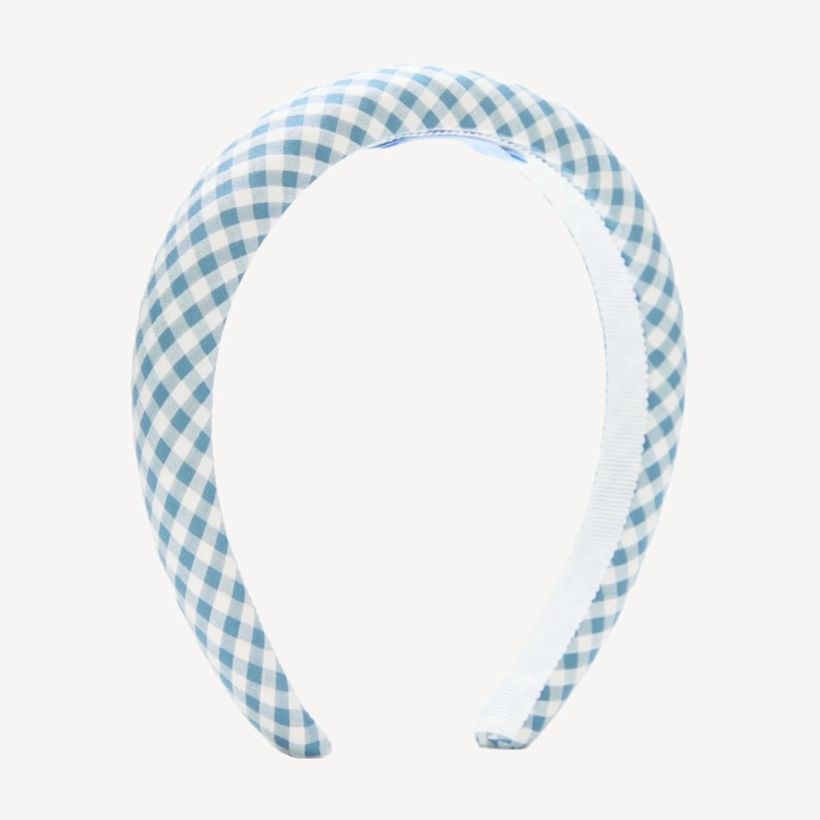 The Cleo Headband - Lagoon Gingham