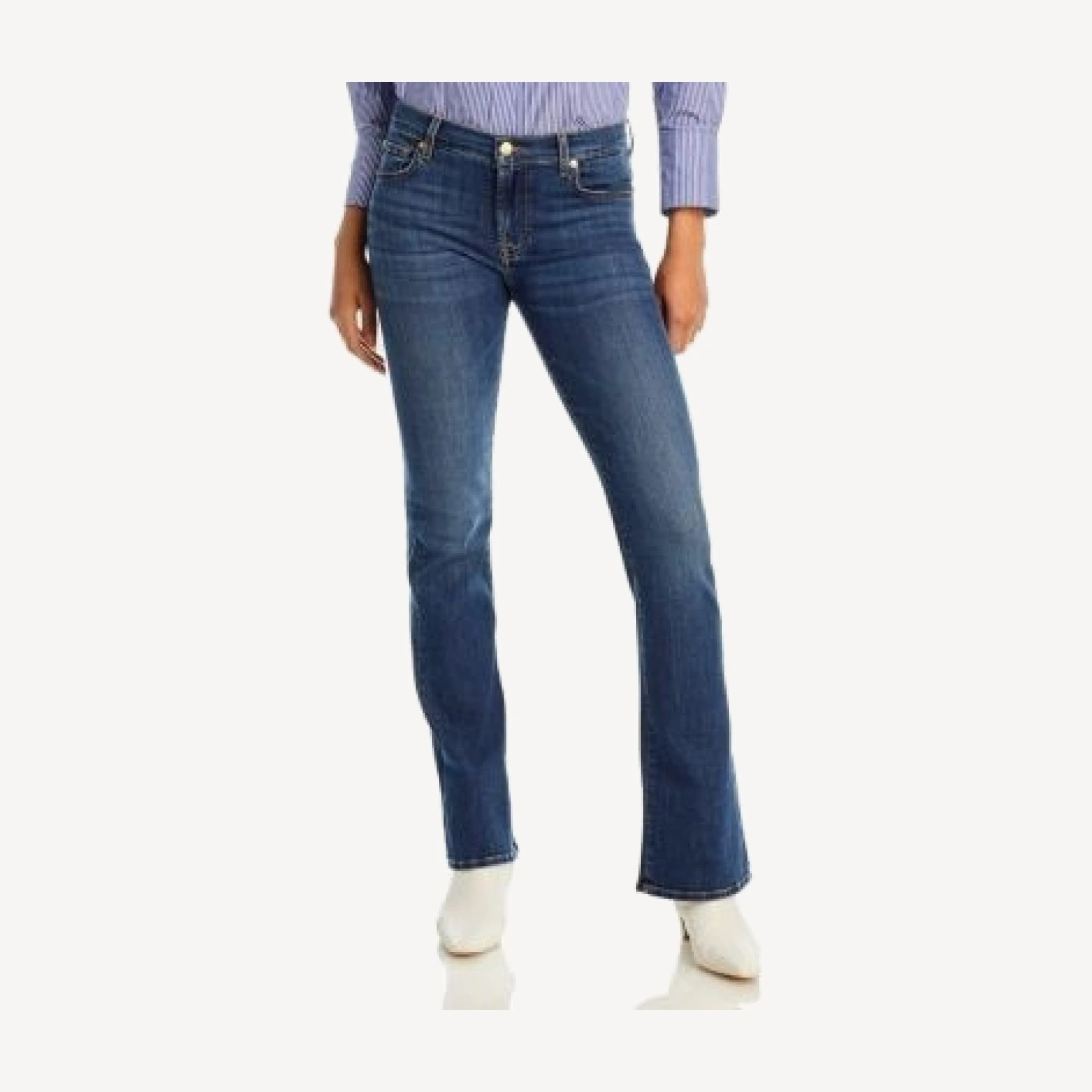 7 For All Mankind Kimmie Mid Rise Bootcut Jeans in Dutchess