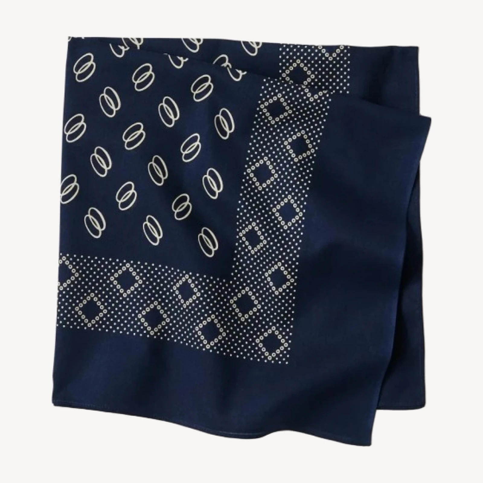Deep Navy Japanese Cotton Bandana