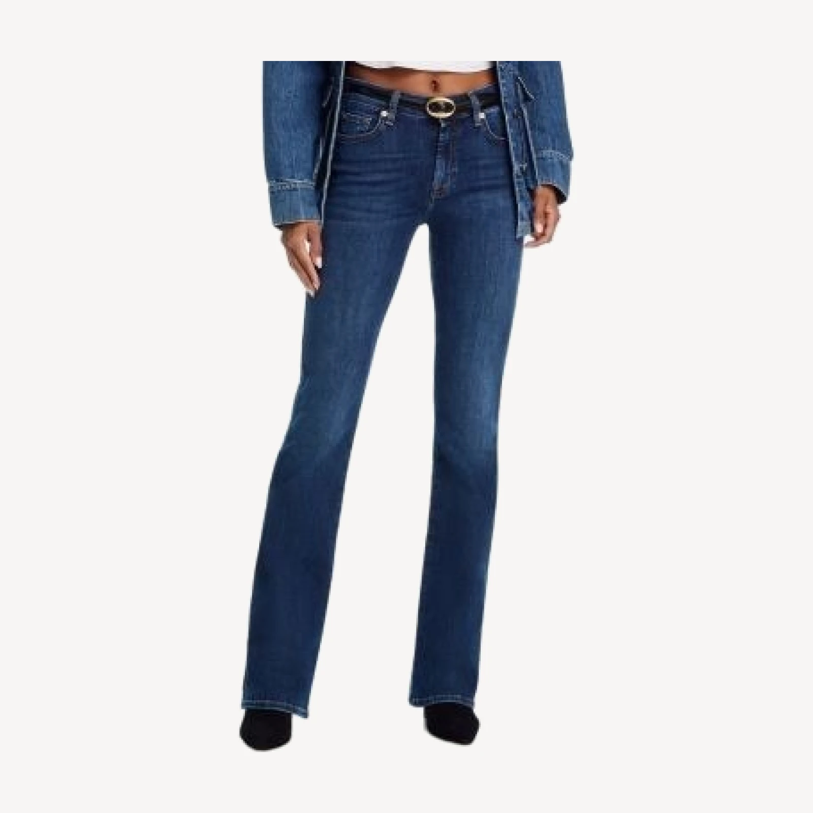 7 For All Mankind Kimmie Bootcut Jeans in High Waves