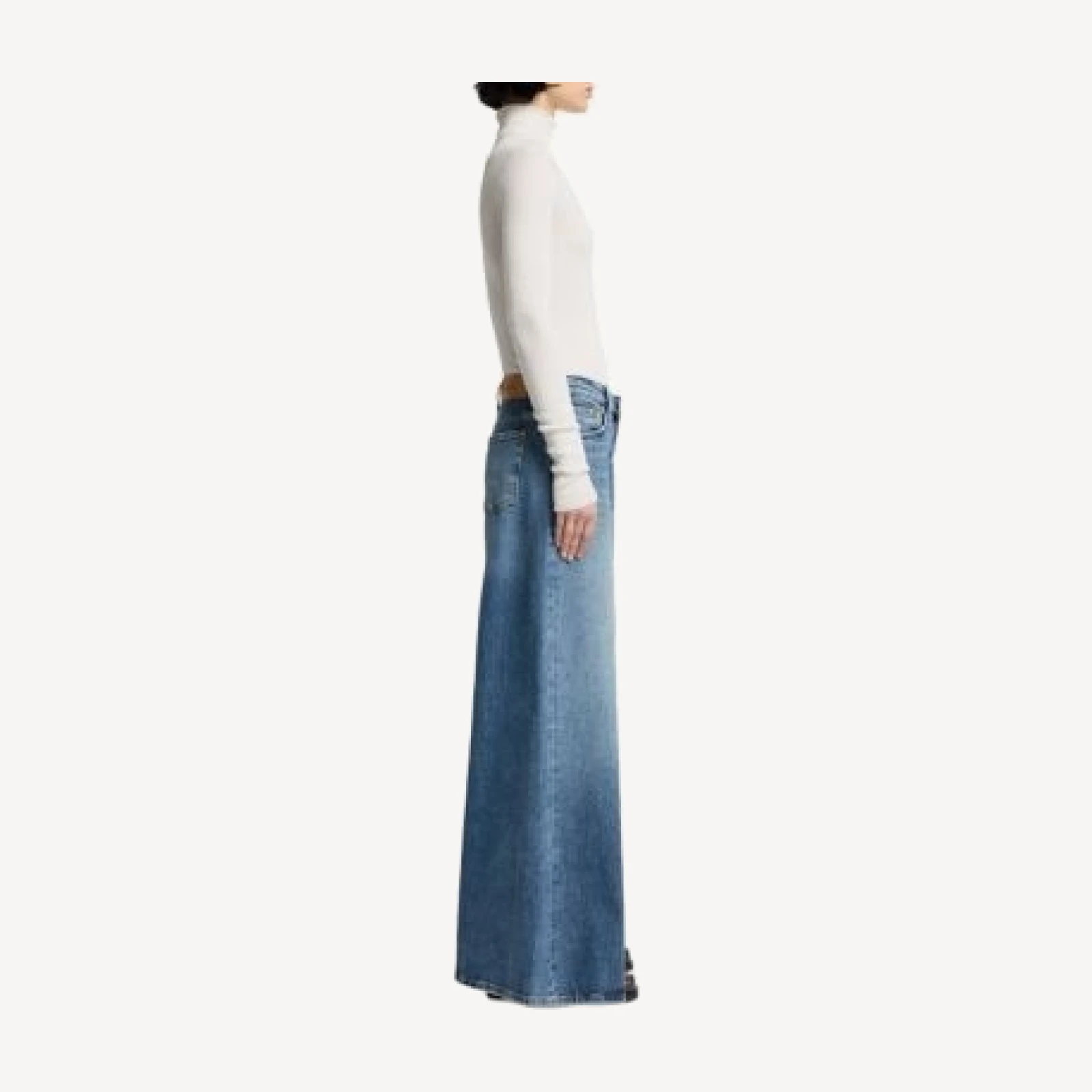 7 For All Mankind Willow Extra Wide Jeans in Debut