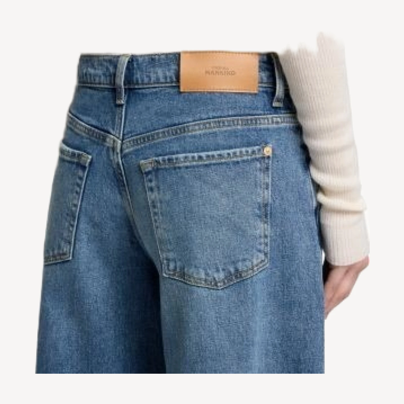 7 For All Mankind Willow Extra Wide Jeans in Debut