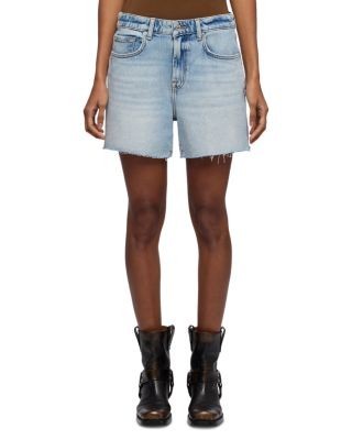 7 For All Mankind Monroe Long Denim Shorts in Ode To