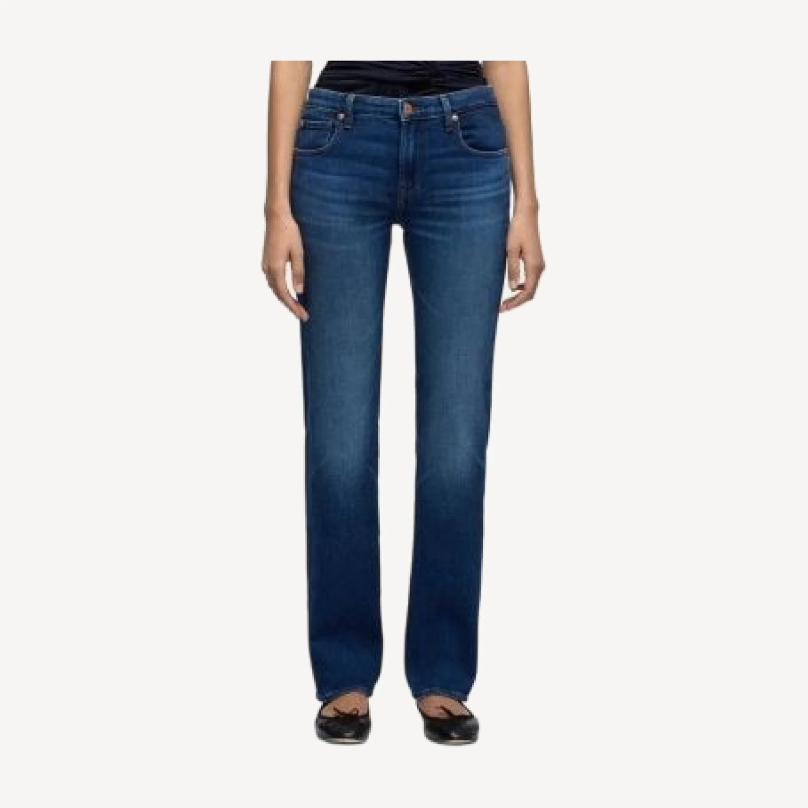 7 For All Mankind The Slim Mid Rise Slim Jeans in Current