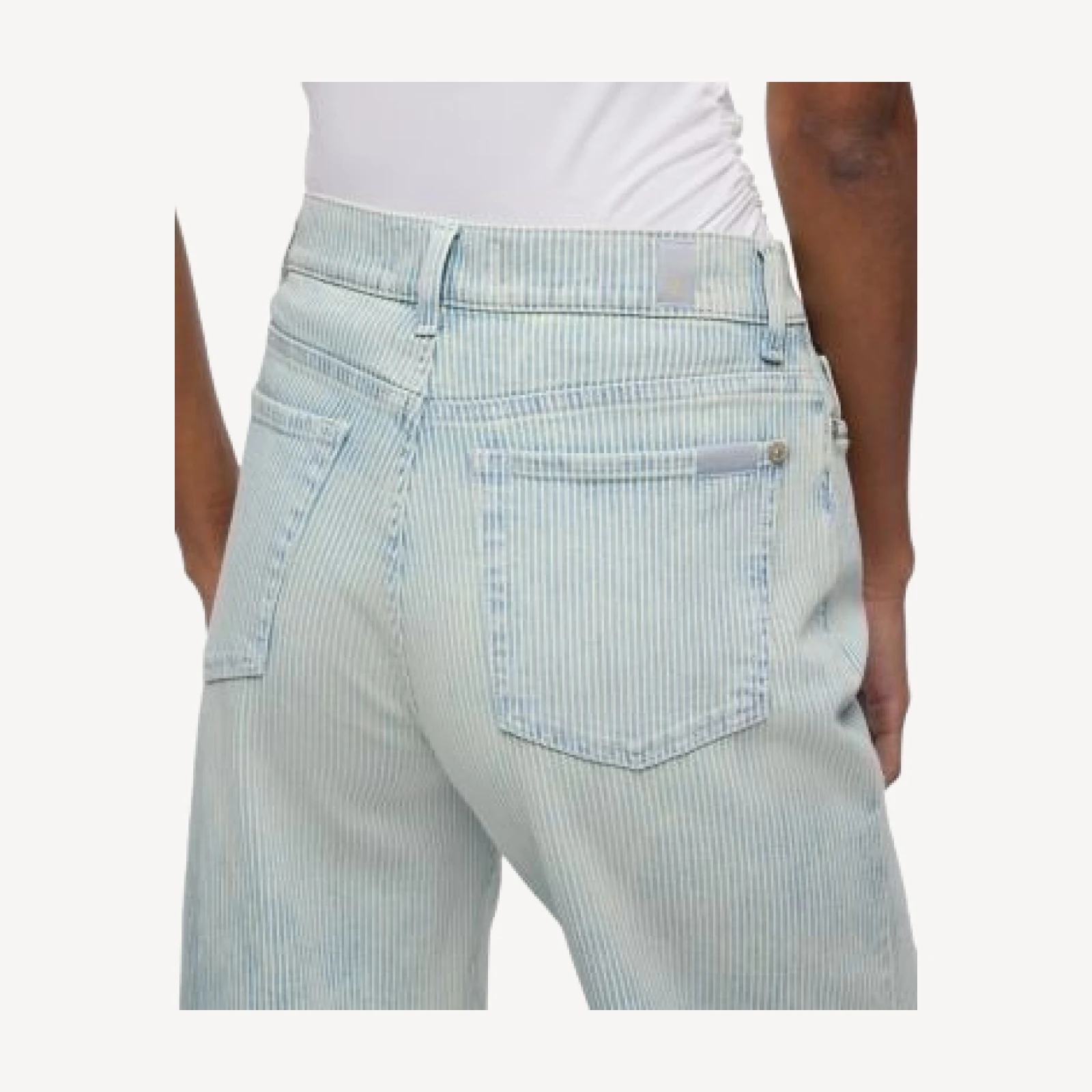 7 For All Mankind Lotta High Rise Wide Leg Jeans in Sugar