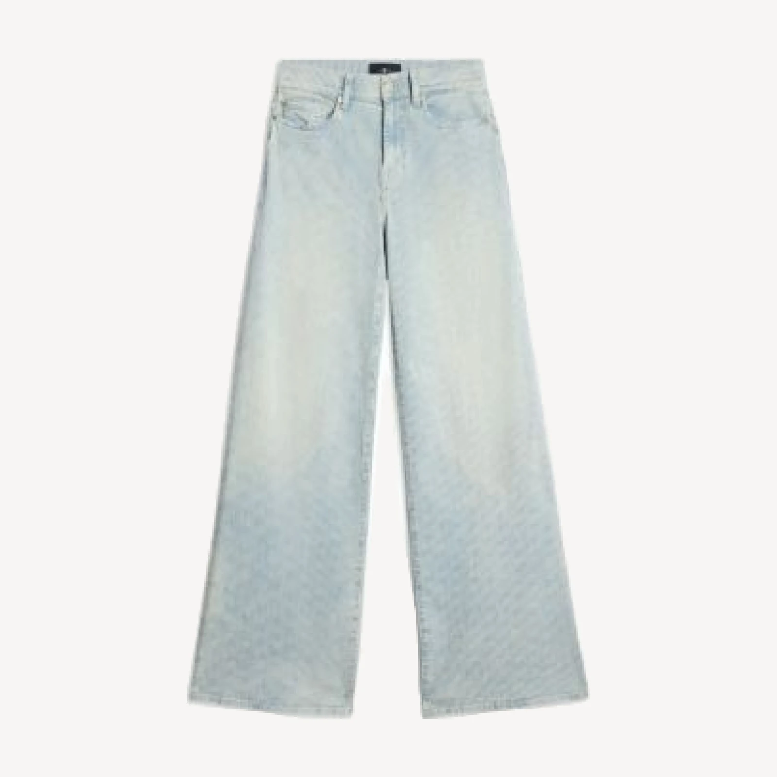 7 For All Mankind Lotta High Rise Wide Leg Jeans in Sugar
