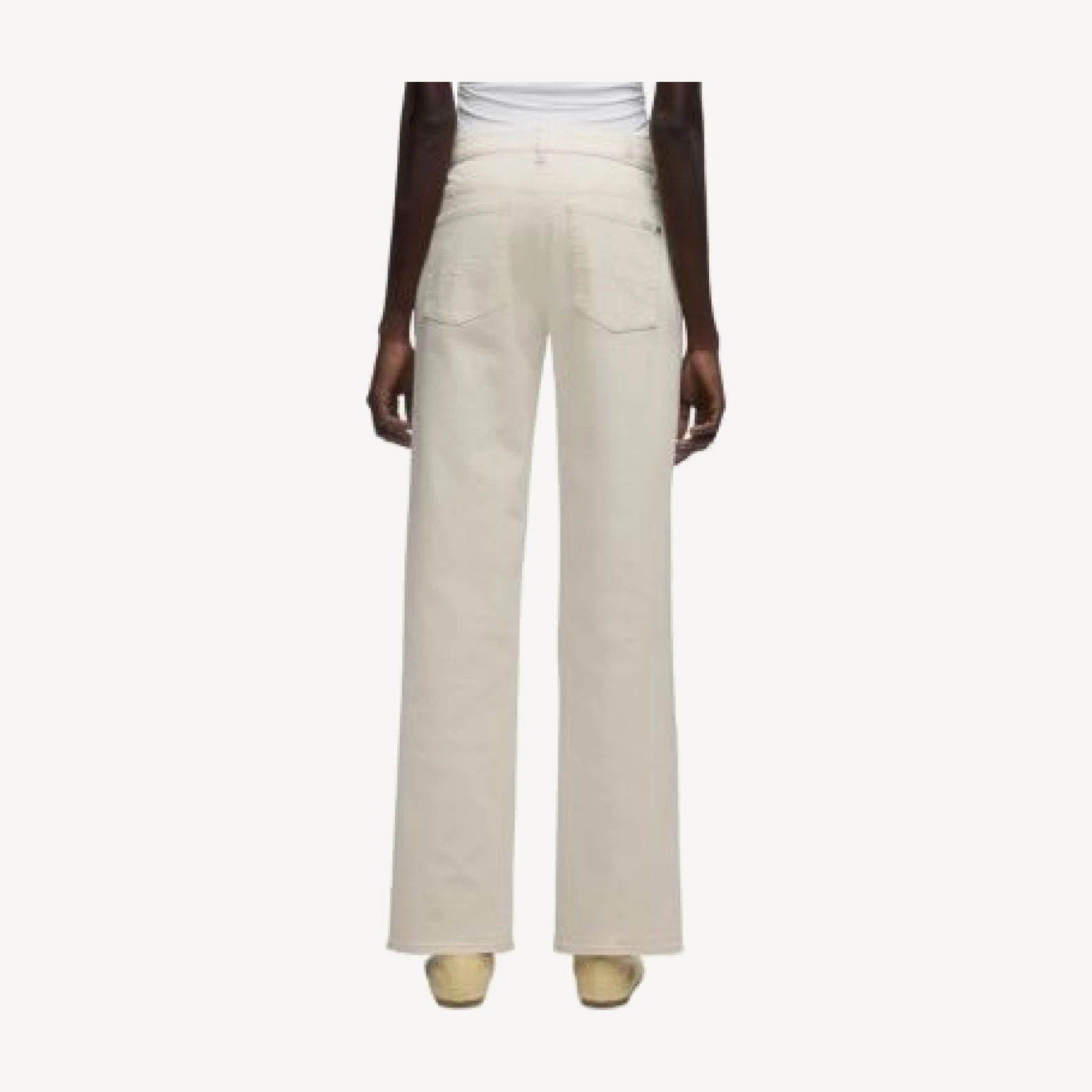 7 For All Mankind Calie High Rise Straight Jeans in Moondust