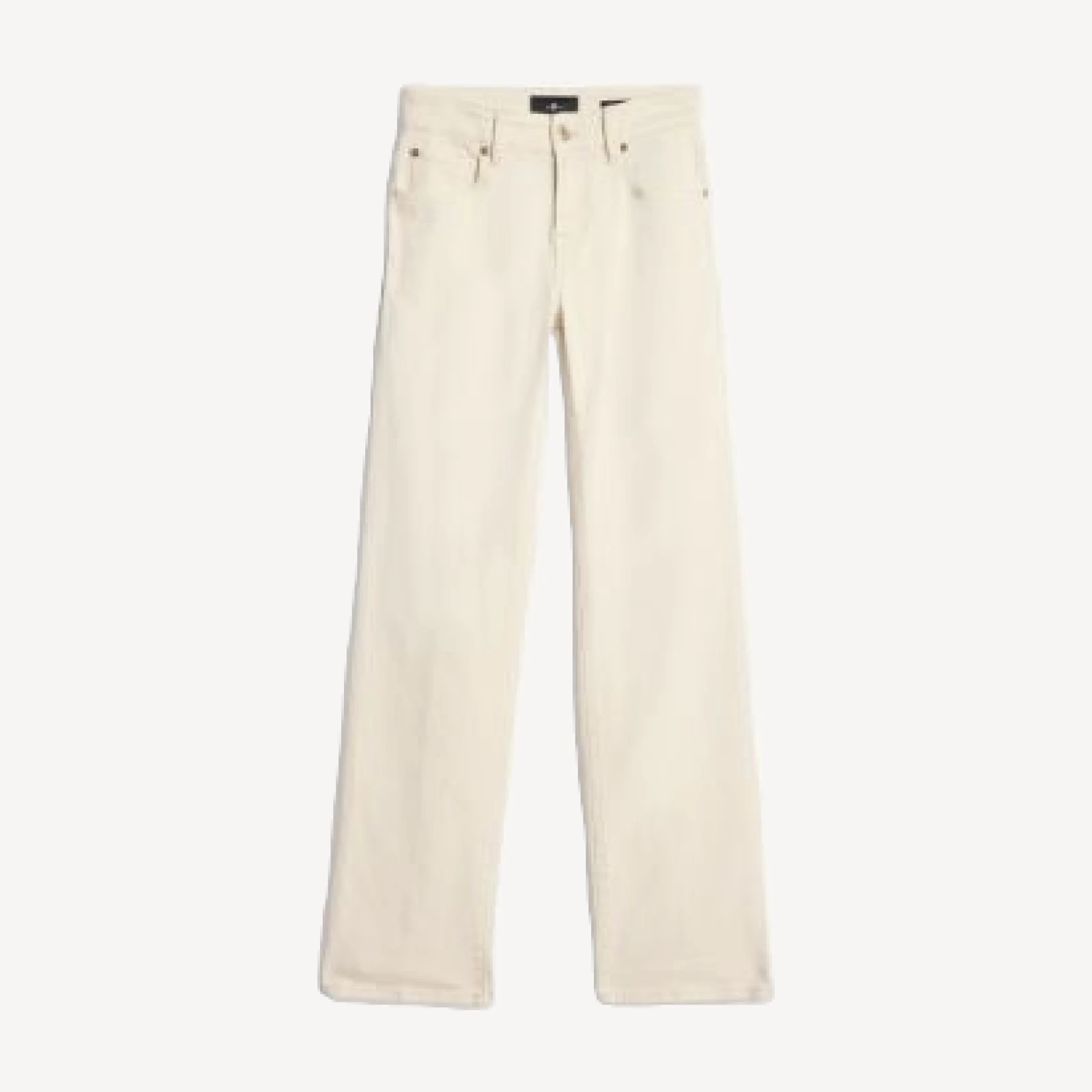 7 For All Mankind Calie High Rise Straight Jeans in Moondust