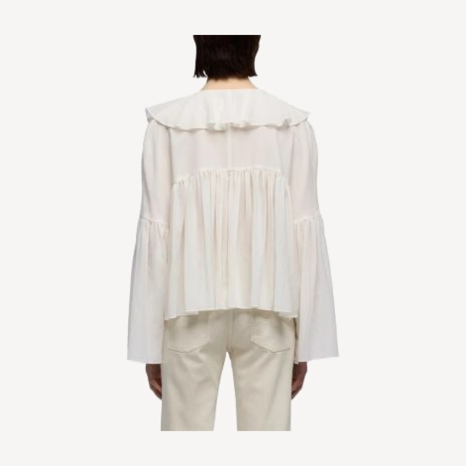 7 For All Mankind Flowy Long Sleeve Blouse