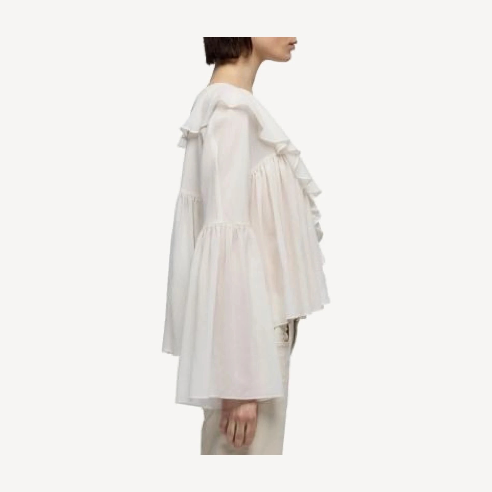 7 For All Mankind Flowy Long Sleeve Blouse