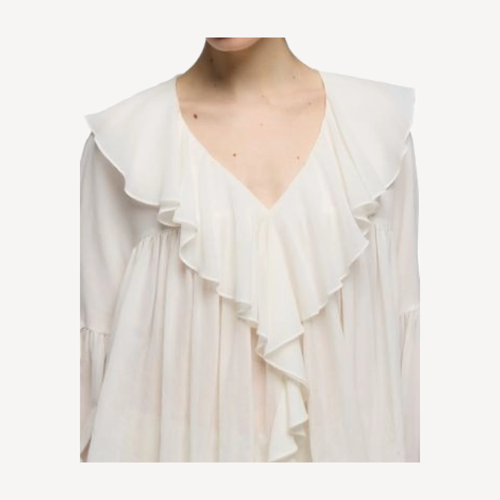 7 For All Mankind Flowy Long Sleeve Blouse