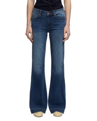 7 For All Mankind Dojo Tailorless High Rise Jeans in Gale