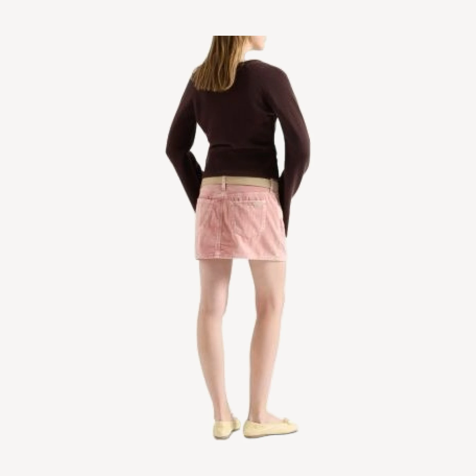 7 For All Mankind Cherry Corduroy Skirt