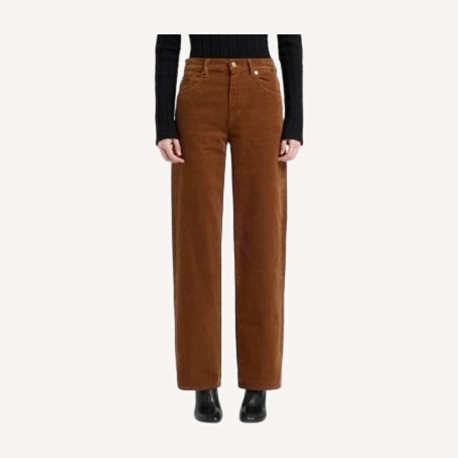 7 For All Mankind Stovepipe Straight Corduroy Pants
