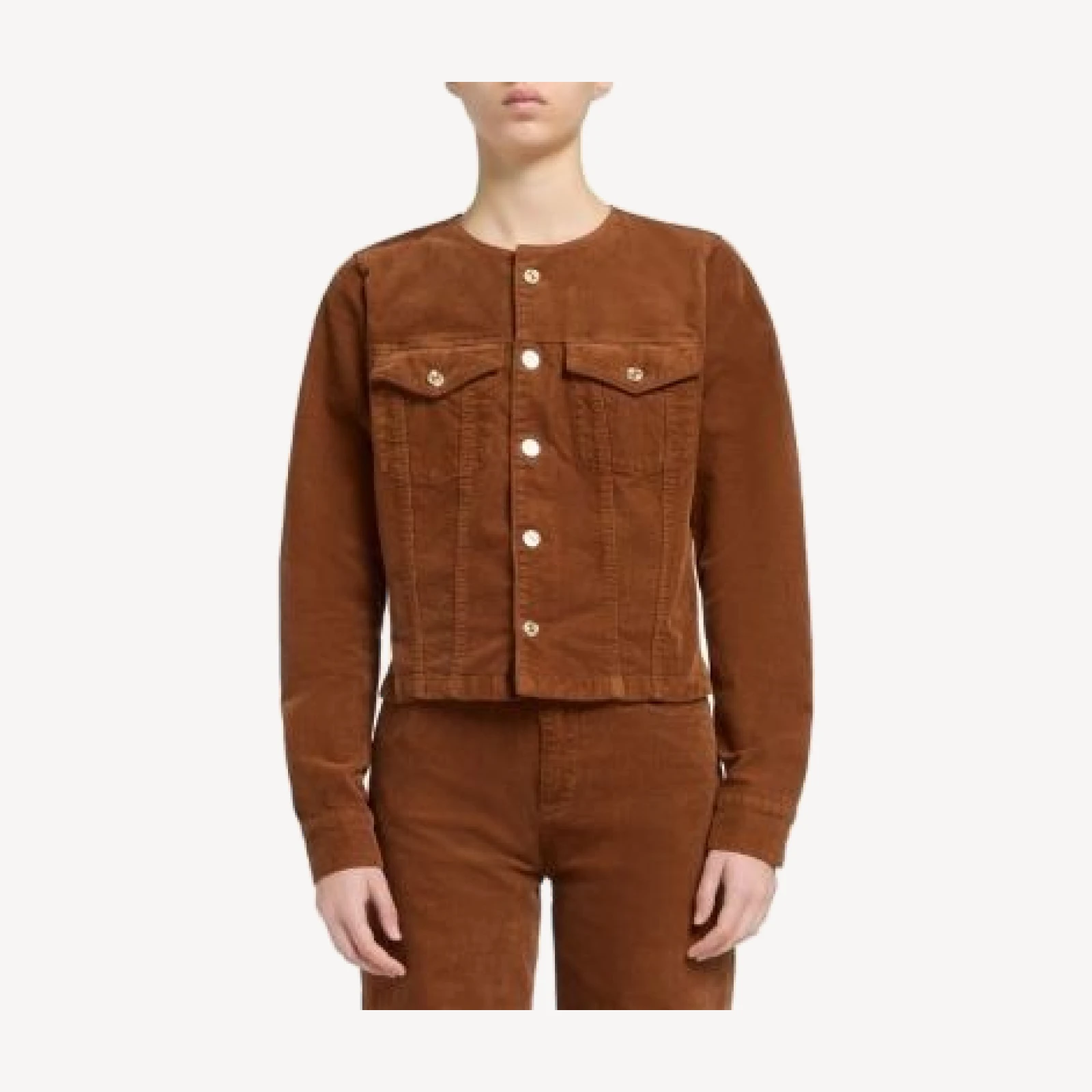 7 For All Mankind Vicky Corduroy Trucker Jacket