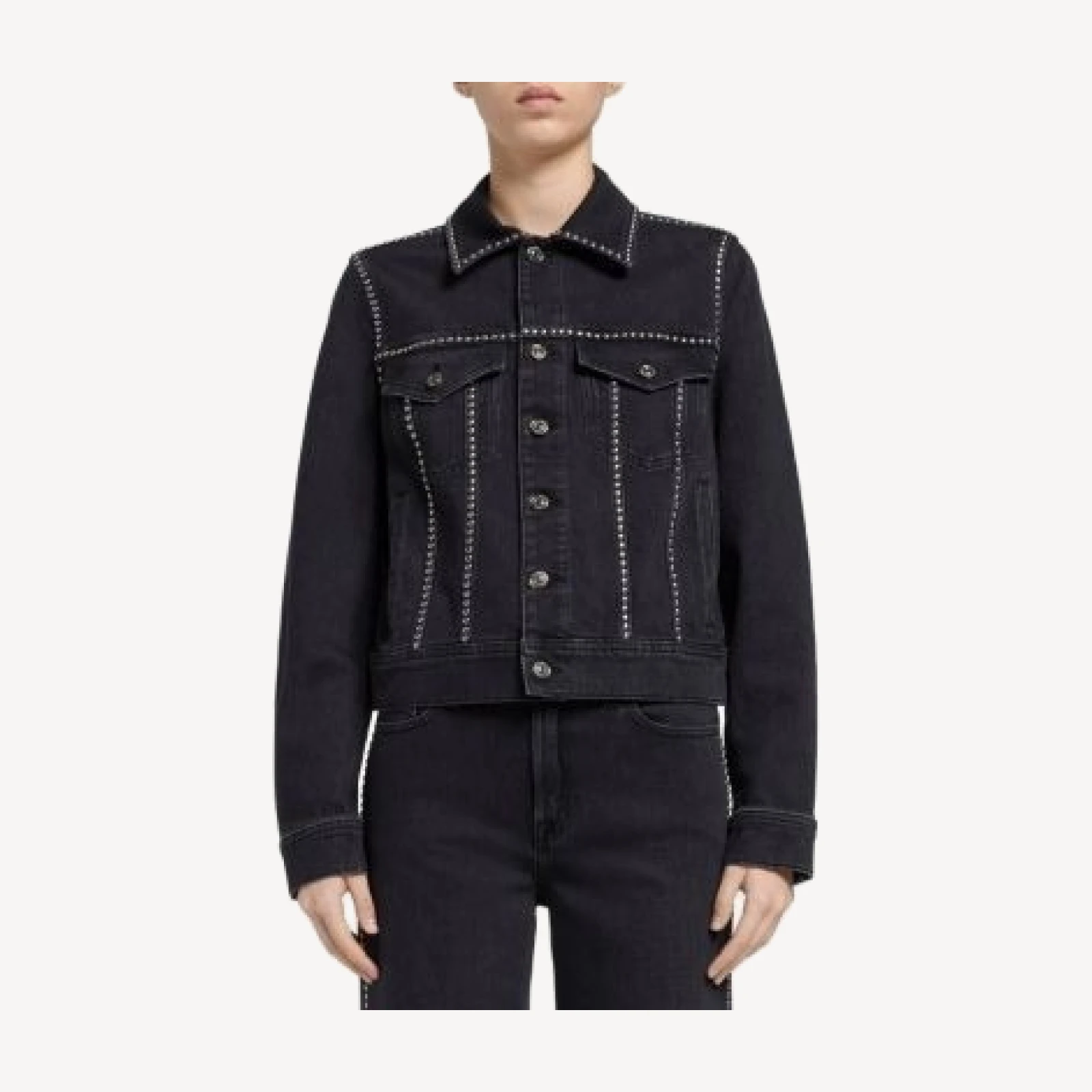 7 For All Mankind Adi Studded Trucker Jacket