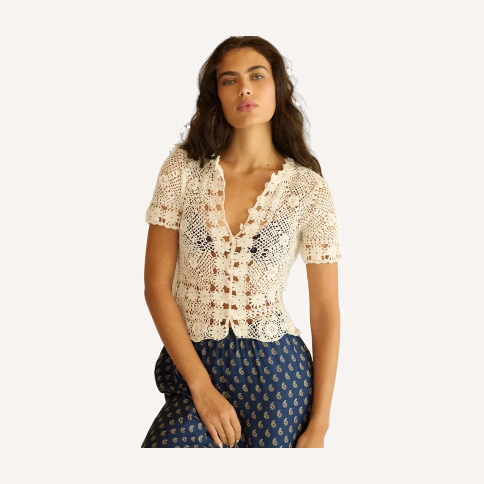 CHRYSANTHE TOP -- PEARL
