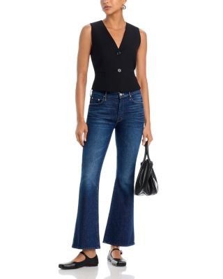 Mother The Weekender Mid Rise Flared Jeans In Kicks And Riffs