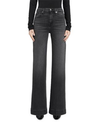 7 For All Mankind Modern Dojo High Rise Flare Jeans in Inkstorm
