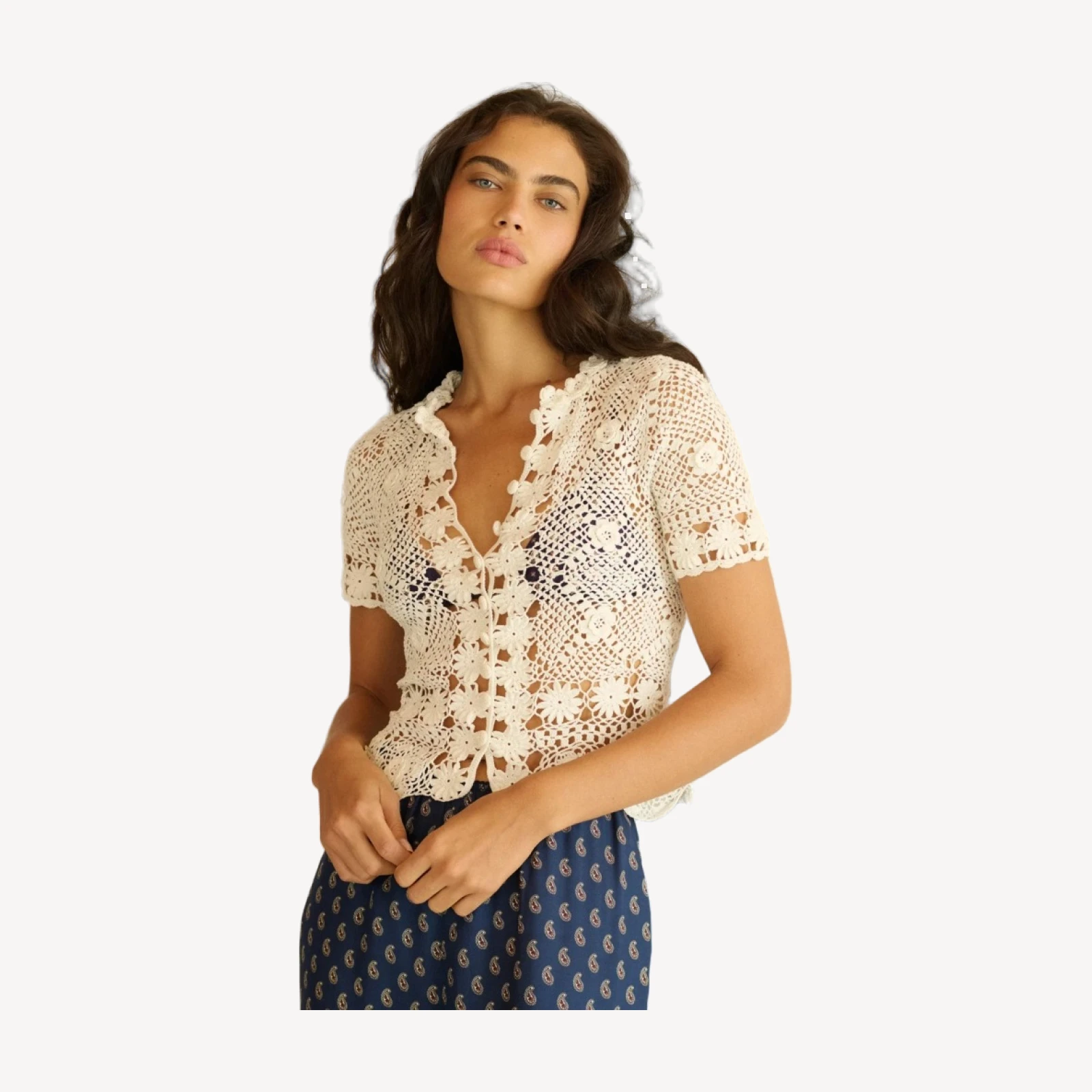 CHRYSANTHE TOP -- PEARL