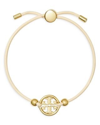 Tory Burch Miller Logo Charm Color Cord Slider Bracelet