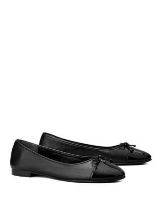 Tory Burch Women's Bow Logo Slip On Ballet Flats