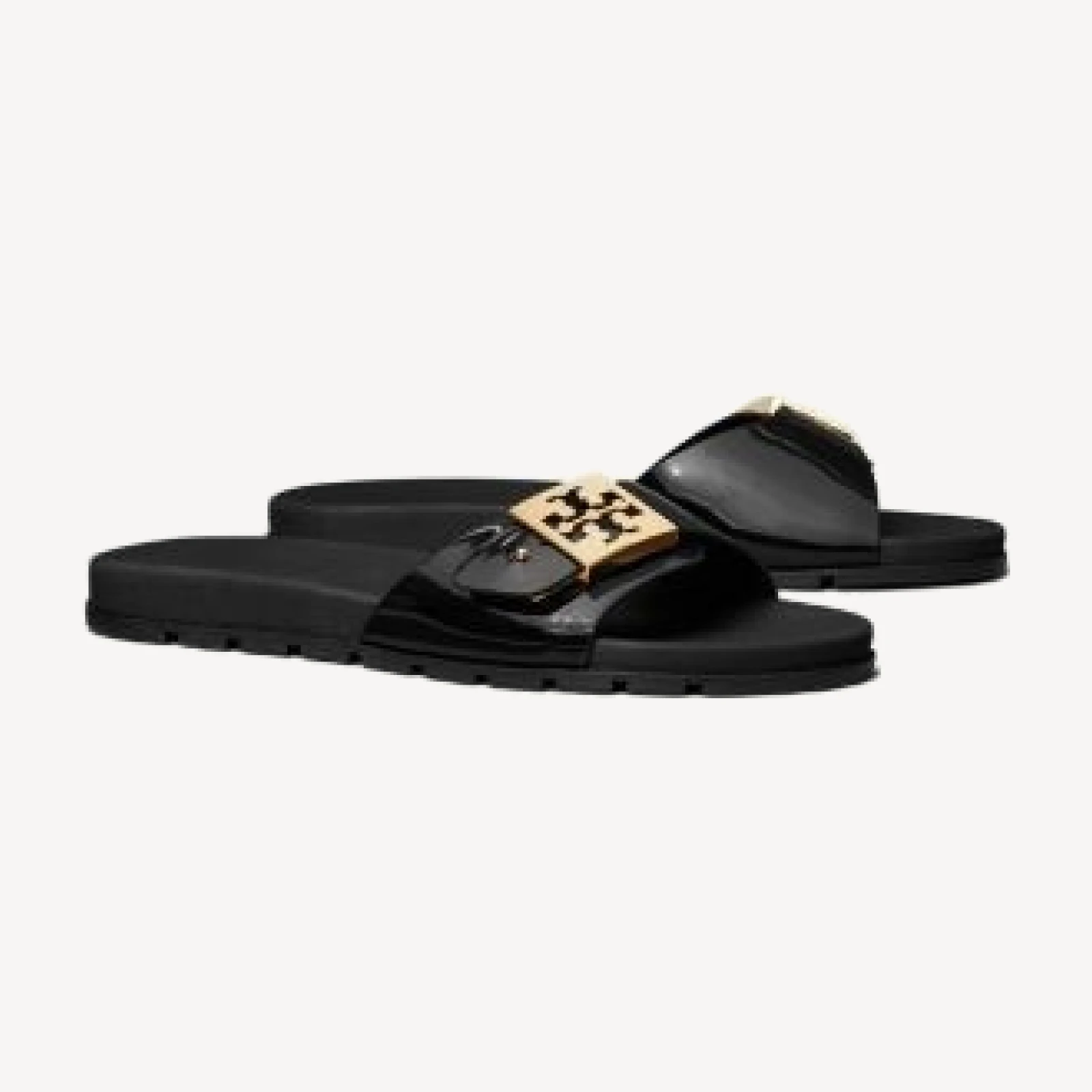 Tory Burch Women's Slip On Buckled Slide Sandals