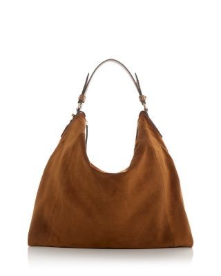 Jimmy Choo Ana Suede Hobo Shoulder Bag