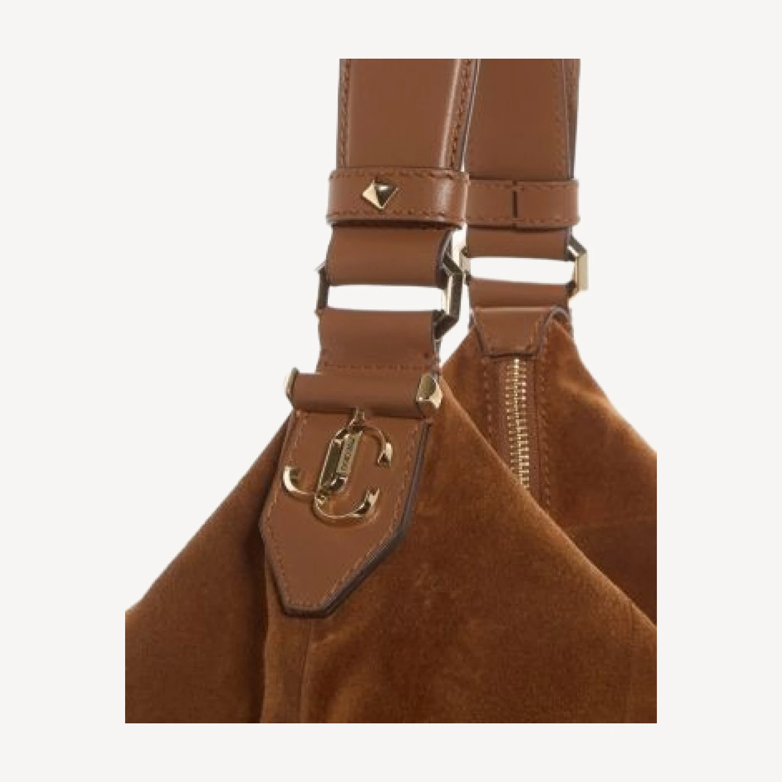 Jimmy Choo Ana Suede Hobo Shoulder Bag