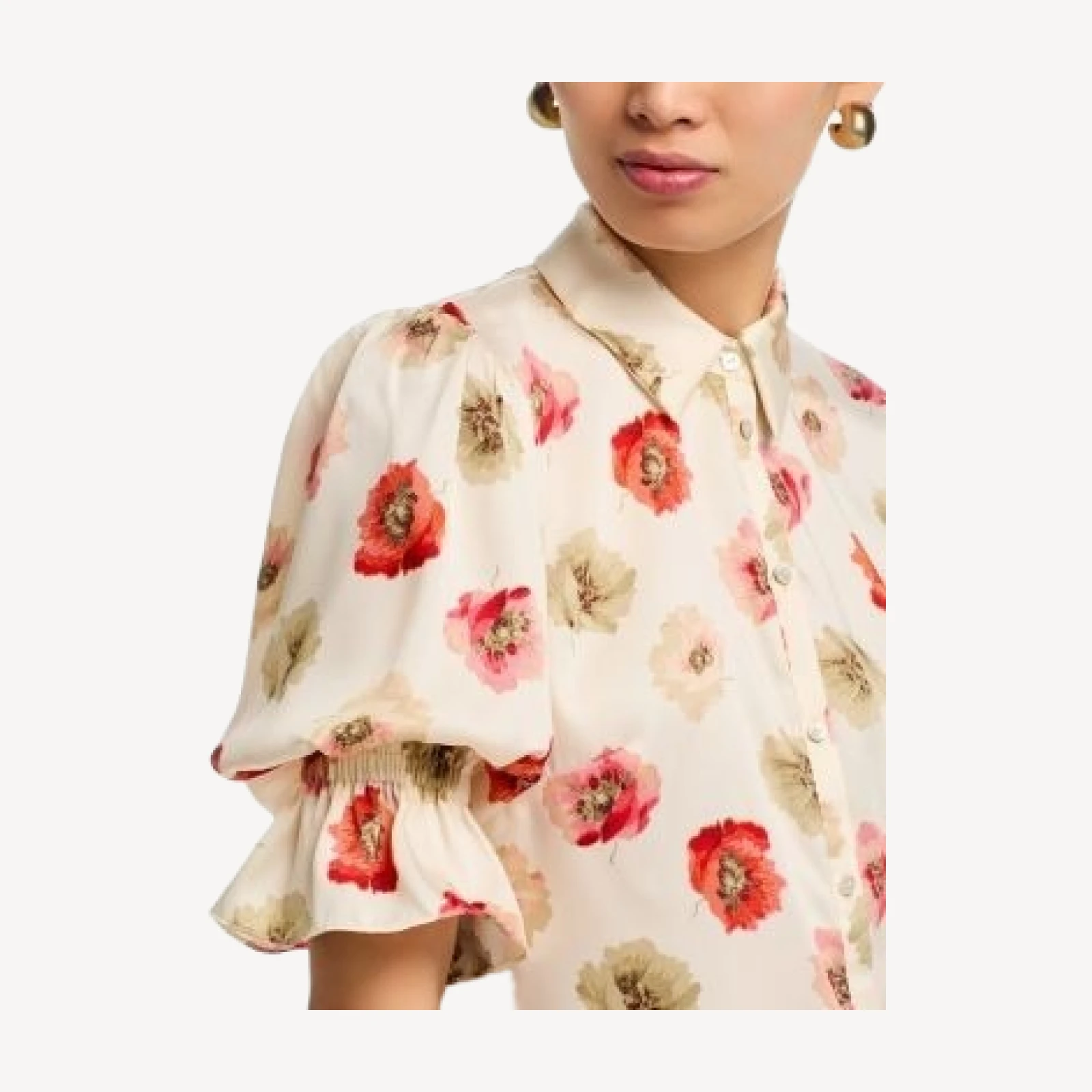 Cinq a Sept Floating Poppies Fiona Top
