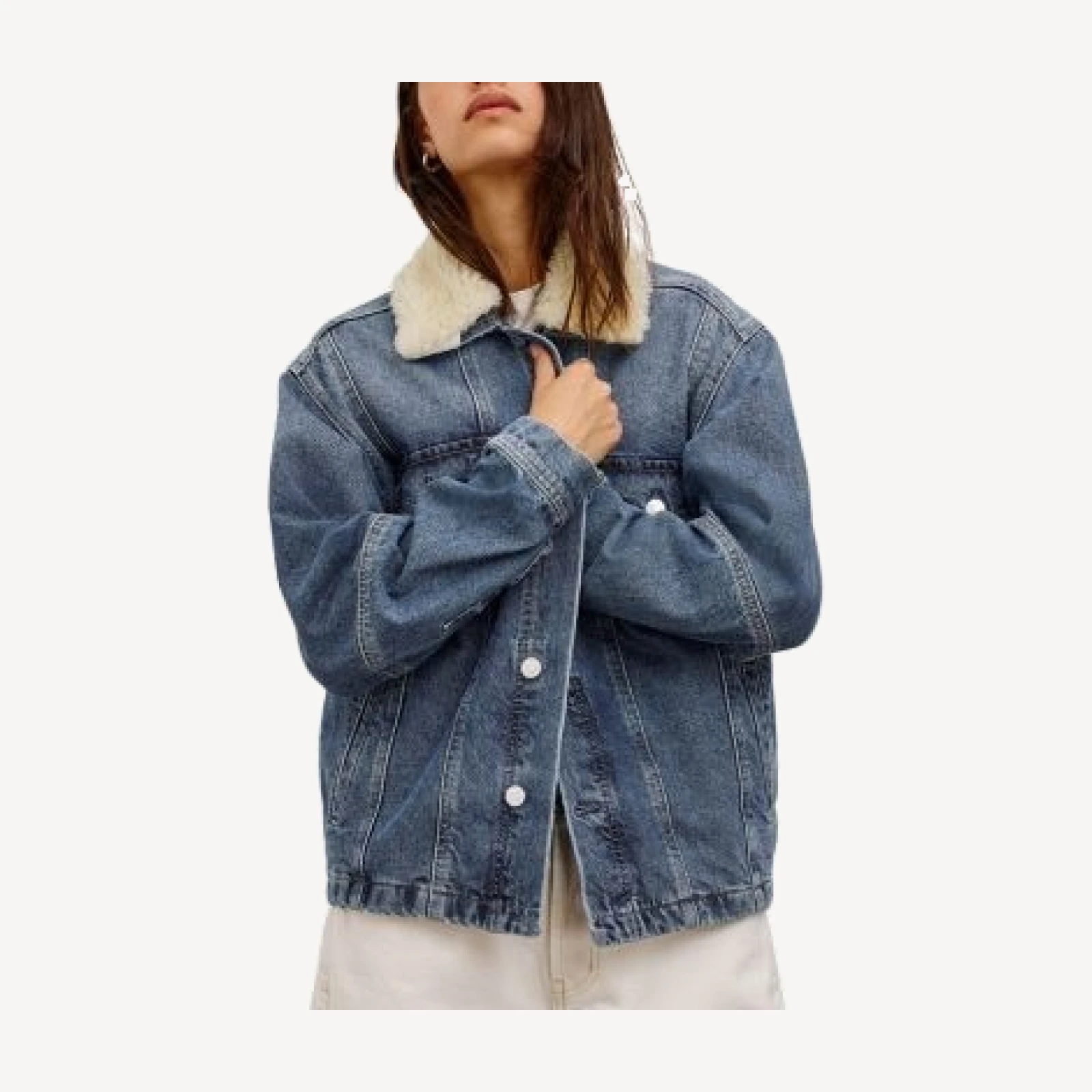 Rails Washington Cotton Denim Bomber Jacket