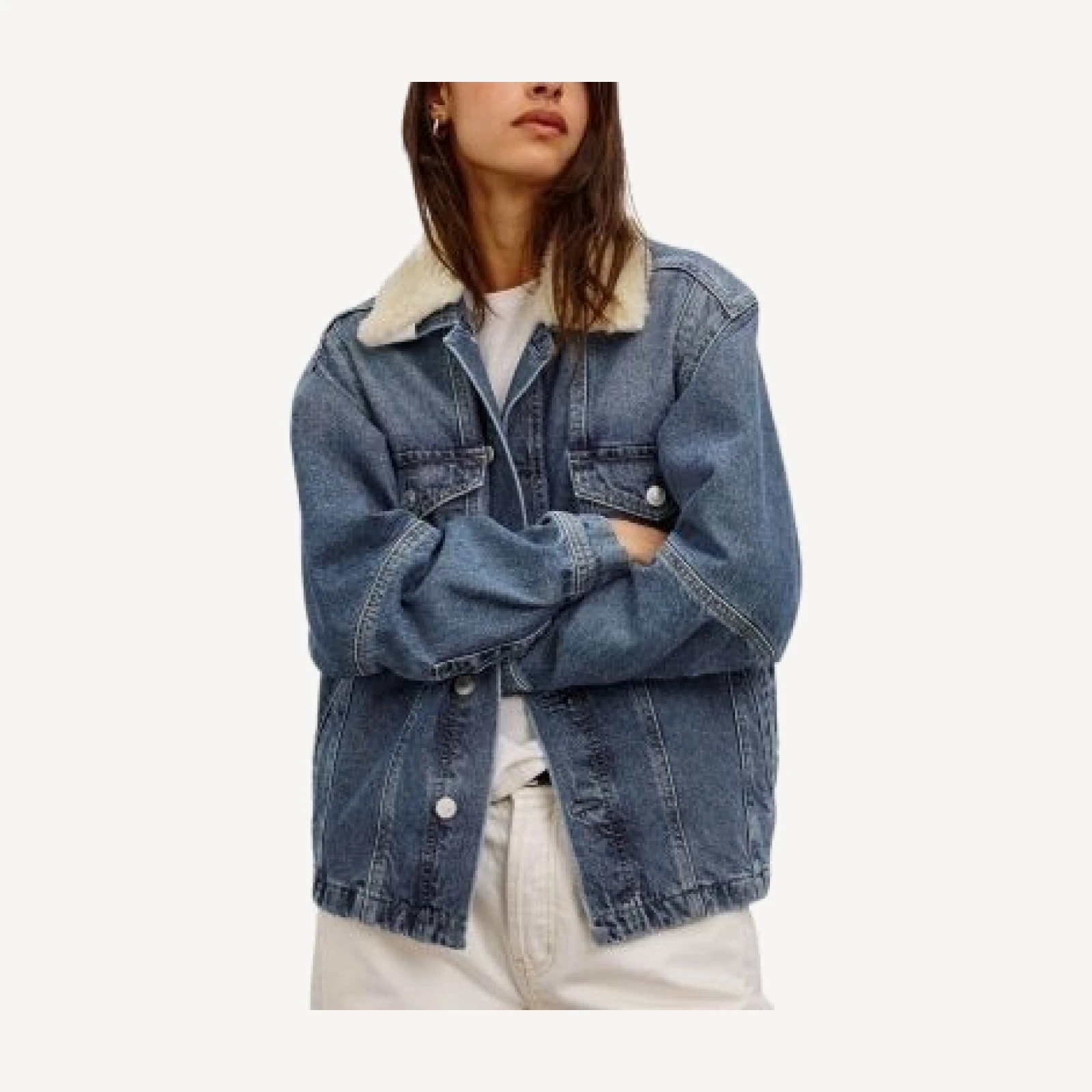 Rails Washington Cotton Denim Bomber Jacket