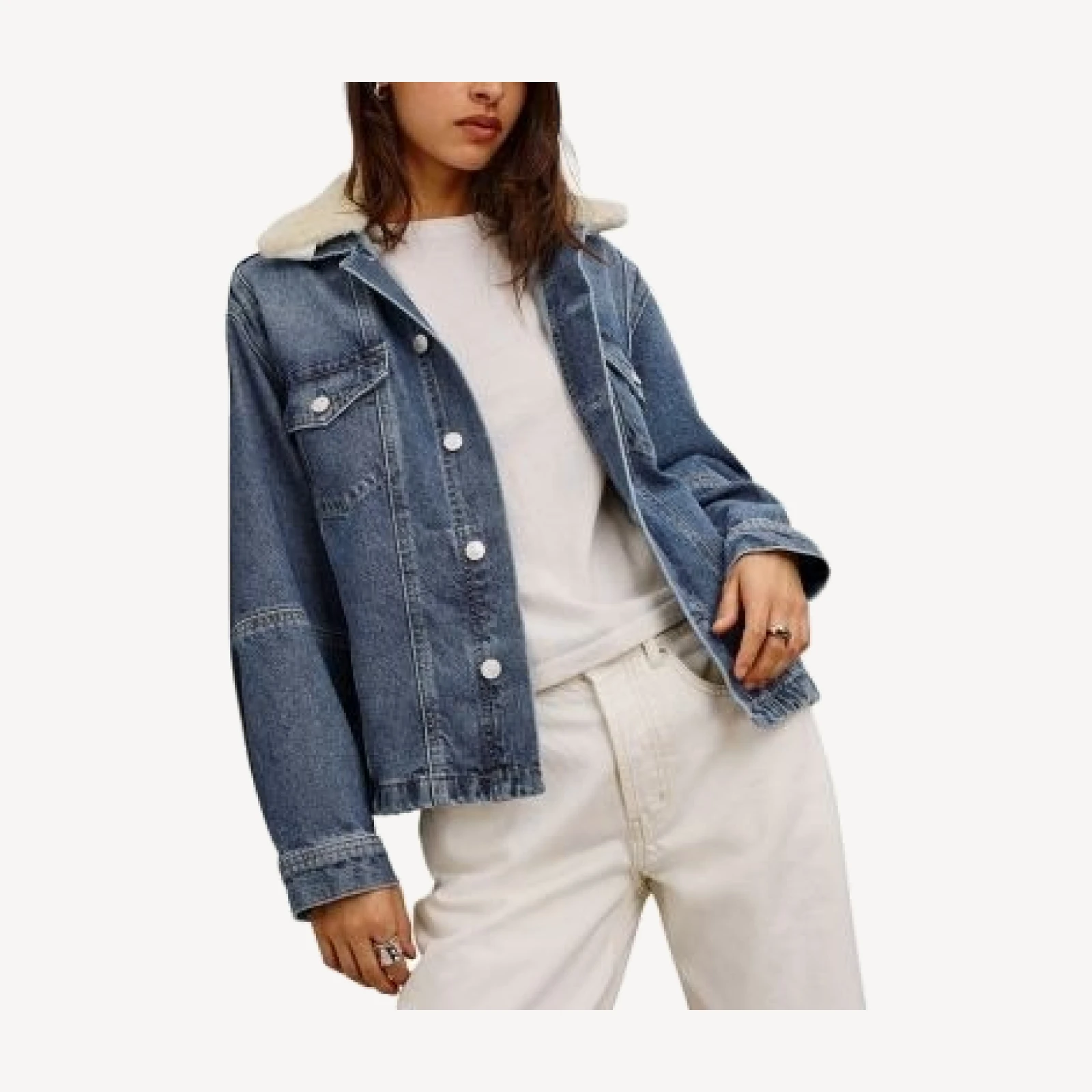 Rails Washington Cotton Denim Bomber Jacket