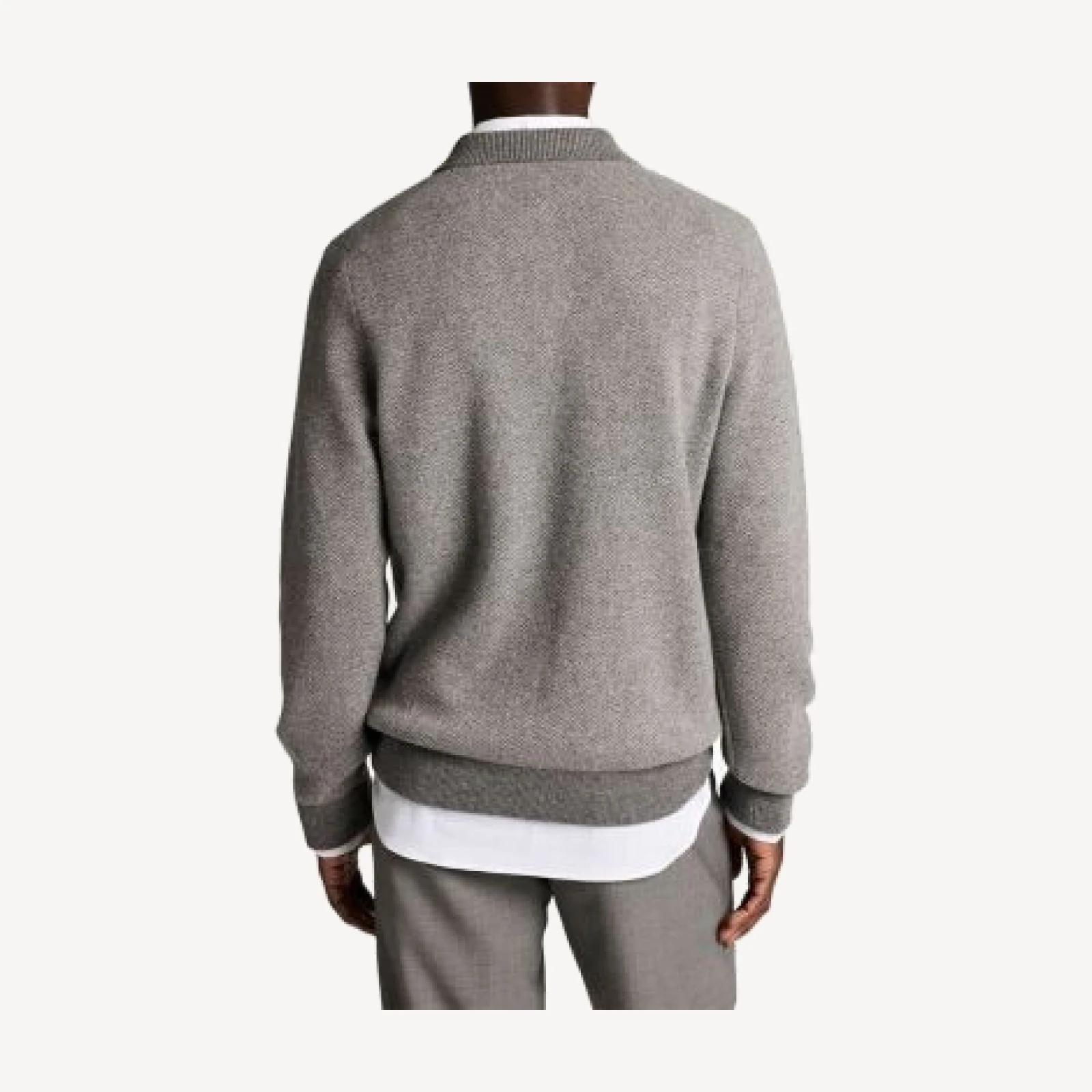 Vince Herringbone Wool & Cashmere Sweater