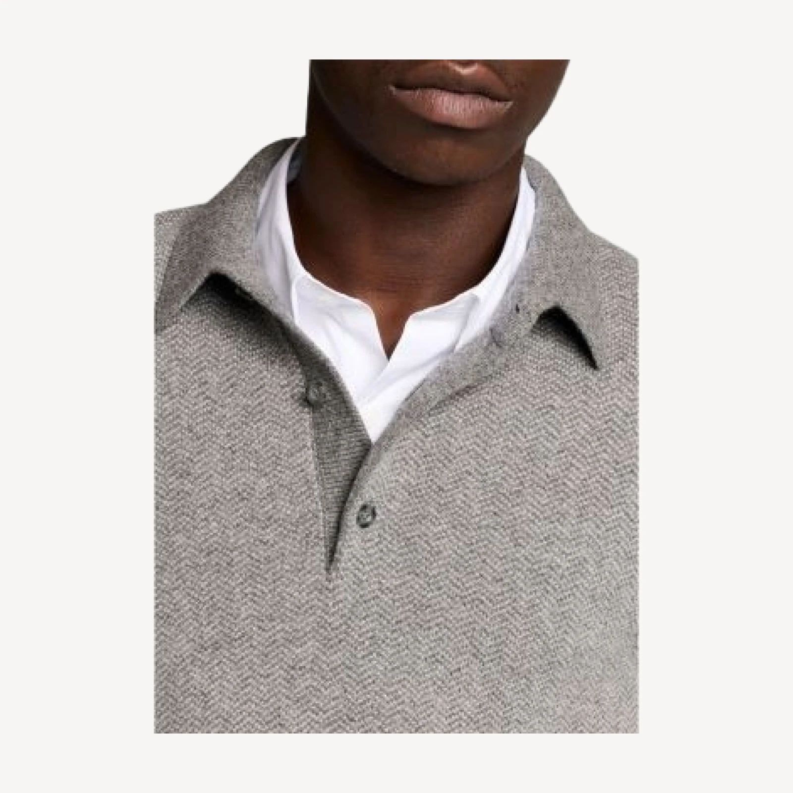 Vince Herringbone Wool & Cashmere Sweater