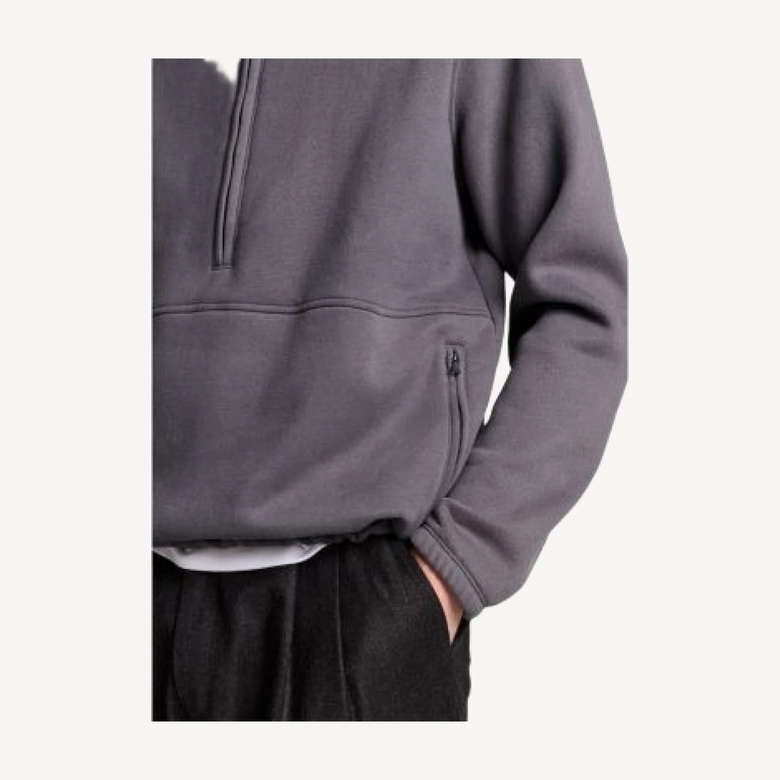 Vince Cotton Blend Half Zip Pullover