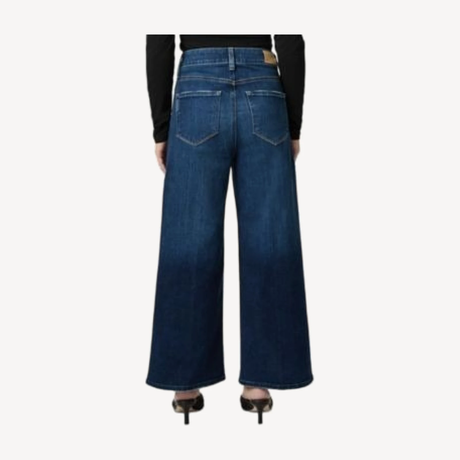 Paige Petites Anessa High Rise Wide Jeans in Overdrive
