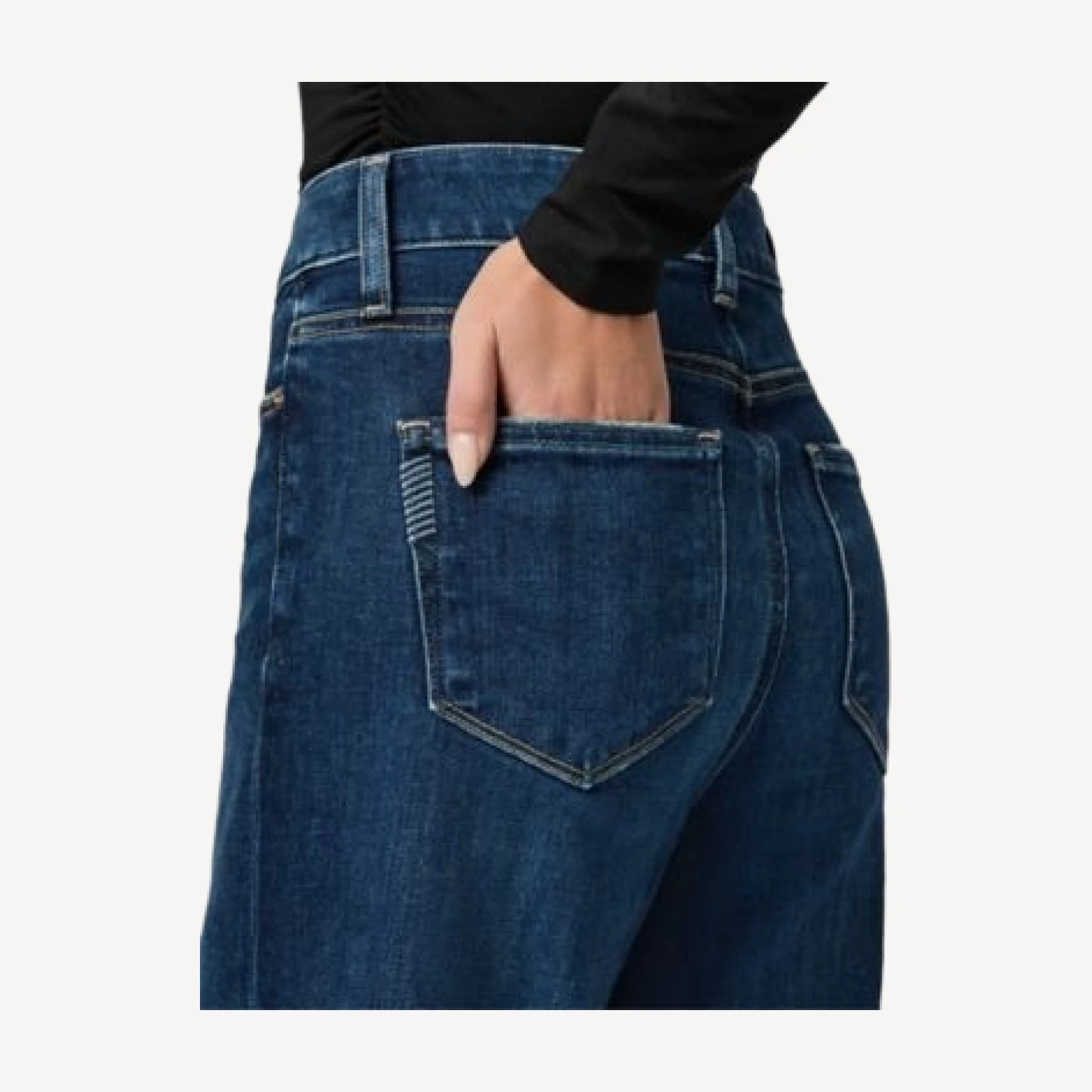 Paige Petites Anessa High Rise Wide Jeans in Overdrive