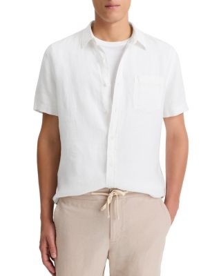 Vince Short Sleeve Linen Shirt