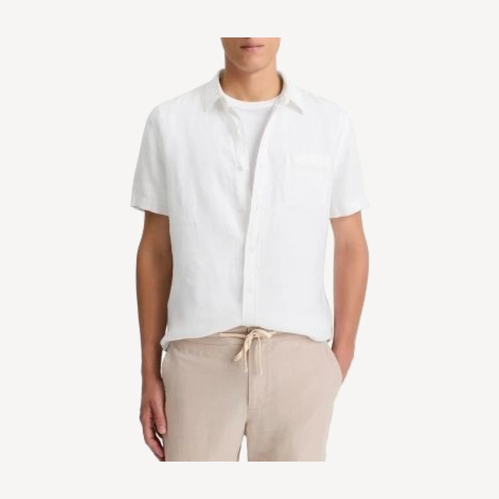 Vince Short Sleeve Linen Shirt