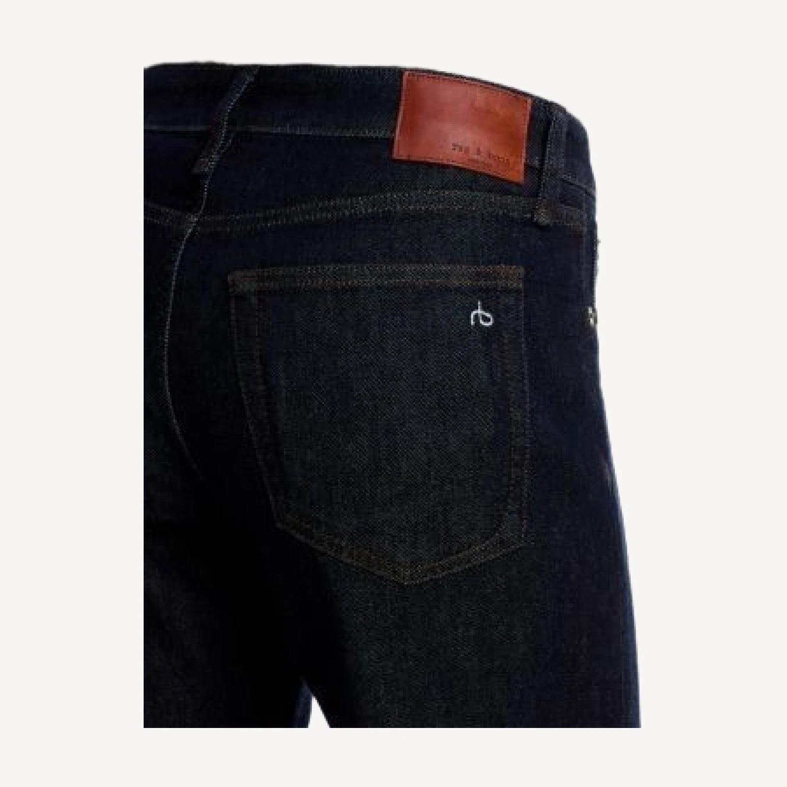 rag & bone Stftwt Cam Low Rise Straight Leg Jeans in Darkrinse