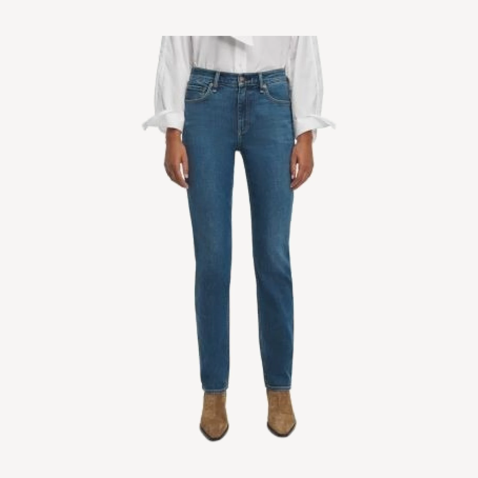 rag & bone Sutton Mid Rise Straight Cotton Stretch Jeans