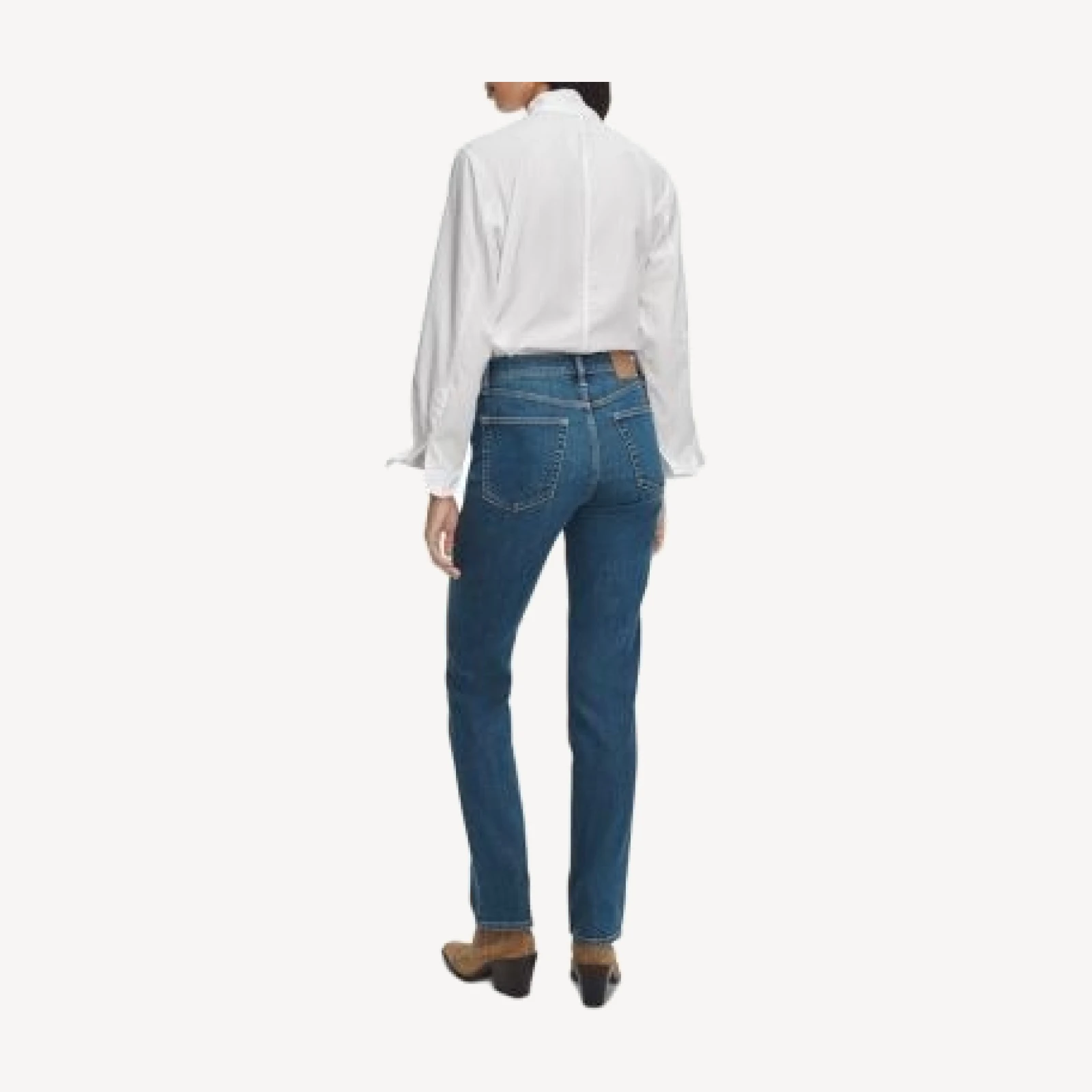 rag & bone Sutton Mid Rise Straight Cotton Stretch Jeans