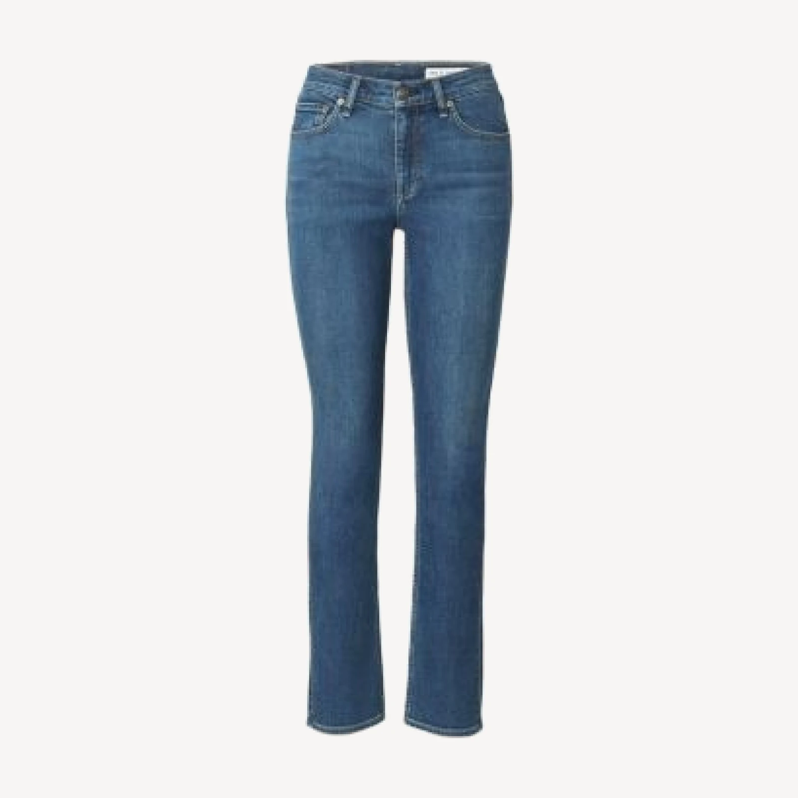 rag & bone Sutton Mid Rise Straight Cotton Stretch Jeans
